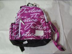 Justice Back Pack New ( See Image )