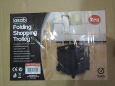 Asab Folding Shopping Trolly, Unchecked & Boxed.