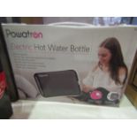 Powatron Electric Hot Water Bottle, Unchecked & Boxed.