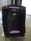 Asab Travel Trolly, Purple & Black, New With Tags