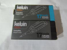 2 X Kelum Everyday Multi-Tools 17 Different Tools on Each One New & Packaged