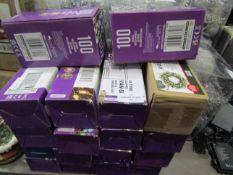 18x Boxes Of Outdoor Battery Operated Led Lights, All Unchecked & Boxed.