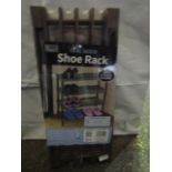 Home Smart Real Wood 4 Tier Shoe Rack Size 58X26X29CM New & Packaged