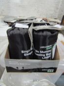4 X Yellowstone Single Mummy Sleeping Bag Liners New & Packaged