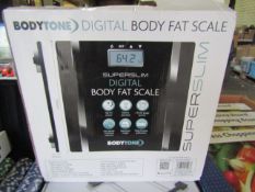 Body Tone Super Slim Digital Body Fat Scale Unchecked & Boxed (See Image)