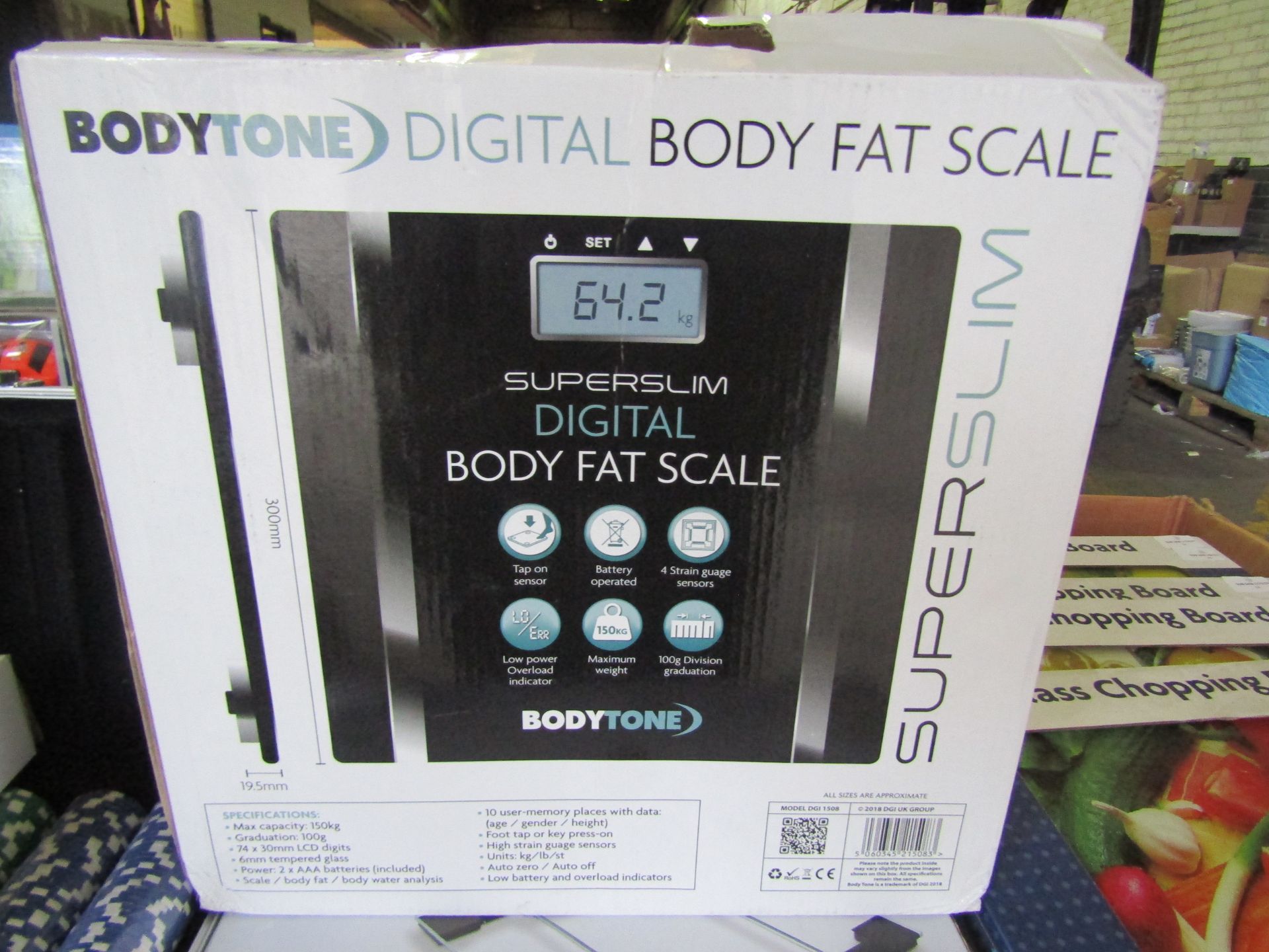 Body Tone Super Slim Digital Body Fat Scale Unchecked & Boxed (See Image)