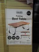 Asab Folding Bed Table, Unchecked & Boxed