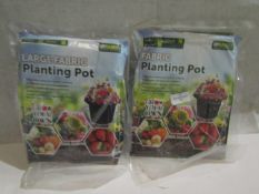 2x My Garden Fabric Planting Pot12ltr, Unchecked & Packaged.