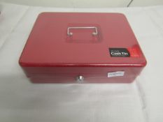 12 " Cash Tin Red new