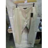 2 X Pairs of Peacocks Linen Pants Mens Size 34R New With Tags