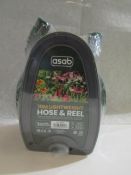 Asab 10m Lightweight Hose & Reel, Inchecked & Packaged