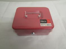 8 " Cash Tin Red new