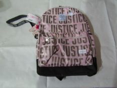 Justice Back Pack New ( See Image )
