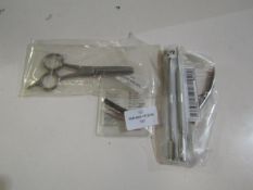 3 X Items Being Nail Clippers 2 X Small Tweezers & 1 Xset of Feathering Scissors All New