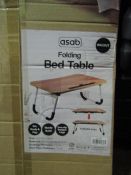 Asab Folding Bed Table, Unchecked & Boxed