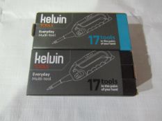 2 X Kelum Everyday Multi-Tools 17 Different Tools on Each One New & Packaged