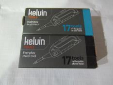 2 X Kelum Everyday Multi-Tools 17 Different Tools on Each One New & Packaged