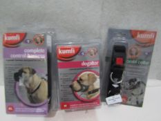 3 X Items Being 1 X Kumfi Collar 1 X Dogalter 1 X Control Harness All New & Packaged