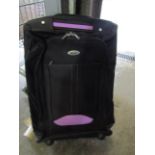 Asab Travel Trolly, Purple & Black, New With Tags