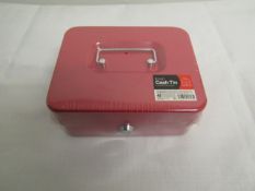 8 " Cash Tin Red new
