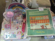 2 X Items Being 1 X Unicorn Stationary Set & 1 X Le Restaurant Moulin Roty ( See Image )