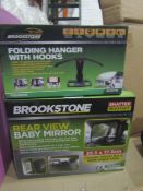 2 X Items being 1 X Brookstone Folding Hanger With Hooks & 1 X Folding Hanger With hooks Unchecked &