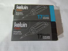 2 X Kelum Everyday Multi-Tools 17 Different Tools on Each One New & Packaged