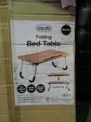 Asab Folding Bed Table, Unchecked & Boxed