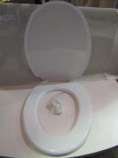 2x Asab Plastic Toilet Seat, Unchecked & Boxed.