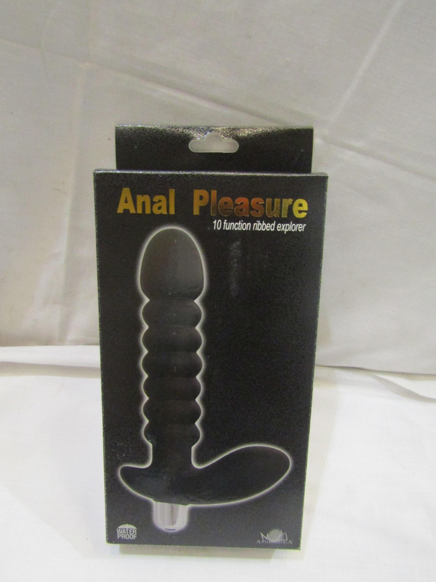 Aphrodisia - Anal Pleasure Ribbed Explorer Vibration Sex Toy - New.
