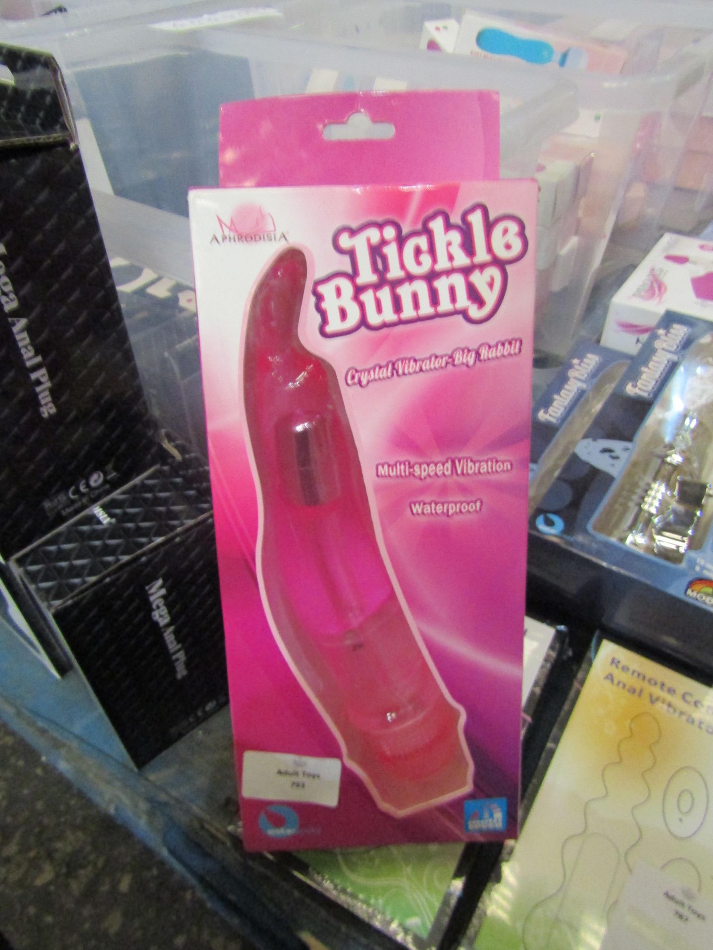 Aphrodisia Waterproof Tickle Bunny Crystal Vibrator With Multi-Speed Vibration - New & Boxed.