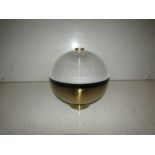 Chelsom - Brass & Textured Glass Ceiling Light - DI/36/W1 - New & Boxed.