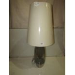 Pair of 2 Chelsom - Stockholm Table Lamp With Oatmeal 38cm Shade - SK/26/BN - New & Boxed.