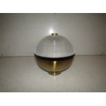 Chelsom - Brass & Textured Glass Ceiling Light - DI/36/W1 - New & Boxed.