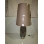 Pair of 2 Chelsom - Stockholm Table Lamp With Pebble 38cm Shade - SK/26/BN - New & Boxed.