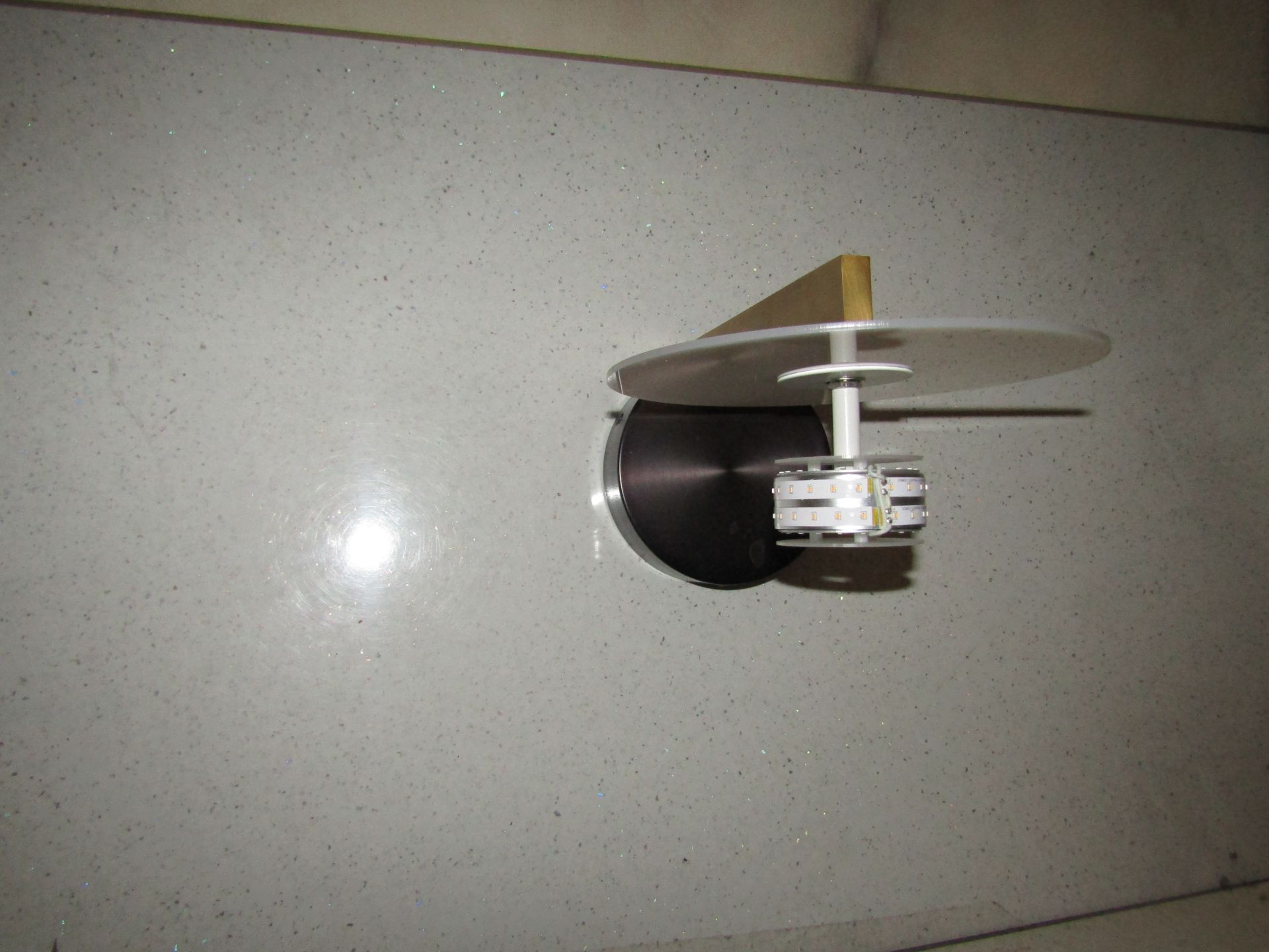 2x Chelsom - Brass & Black LED Wall Light ( No Shade ) - CC/110/W1/BB/EBR - New & Boxed.