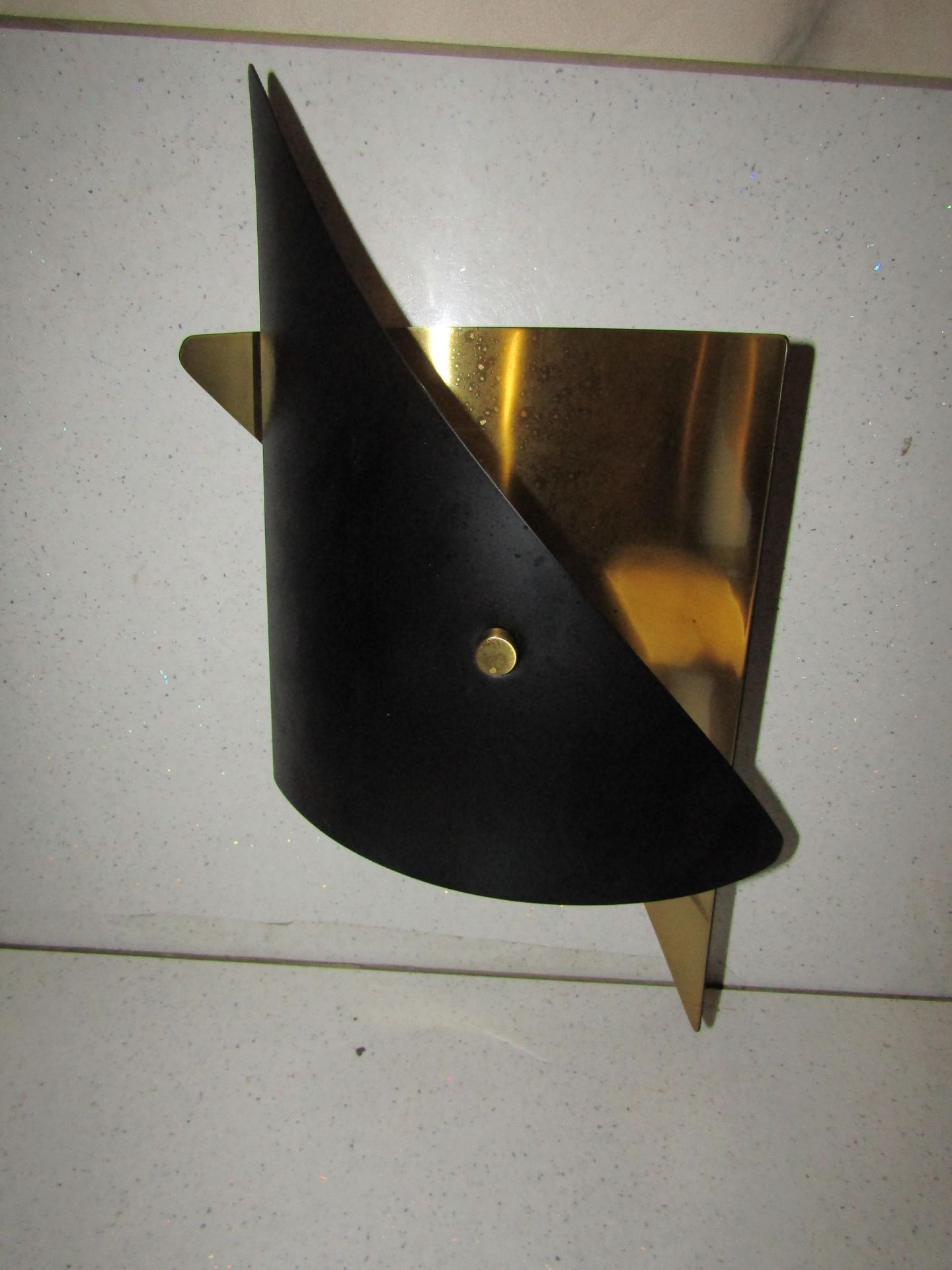 Chelsom - Matt Black & Brass Boom Wall Light - BM/56/W2 - New & Boxed.