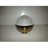 Chelsom - Brass & Textured Glass Ceiling Light - DI/36/W1 - New & Boxed.