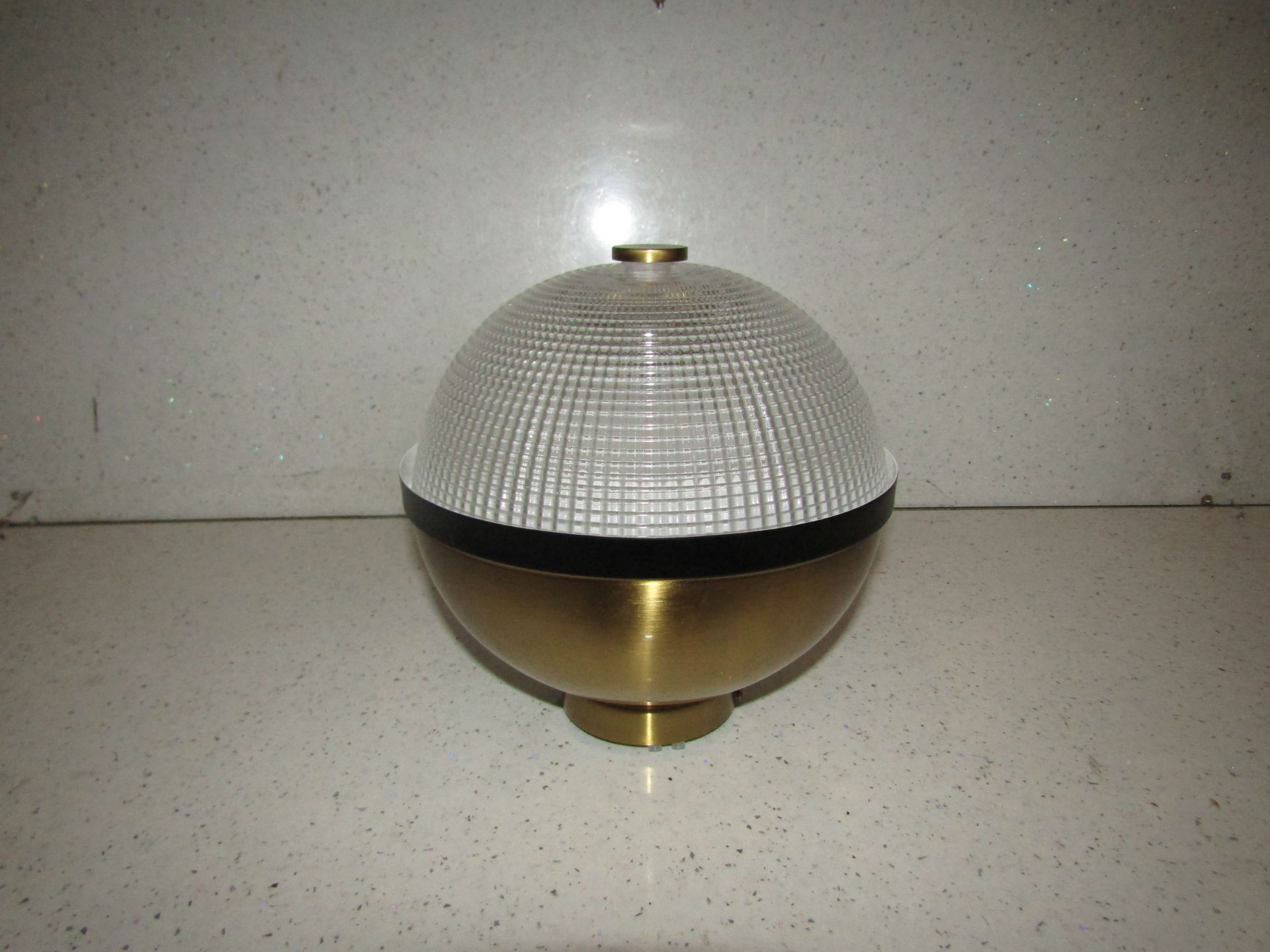 Chelsom - Brass & Textured Glass Ceiling Light - DI/36/W1 - New & Boxed.