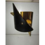 Chelsom - Matt Black & Brass Boom Wall Light - BM/56/W2 - New & Boxed.