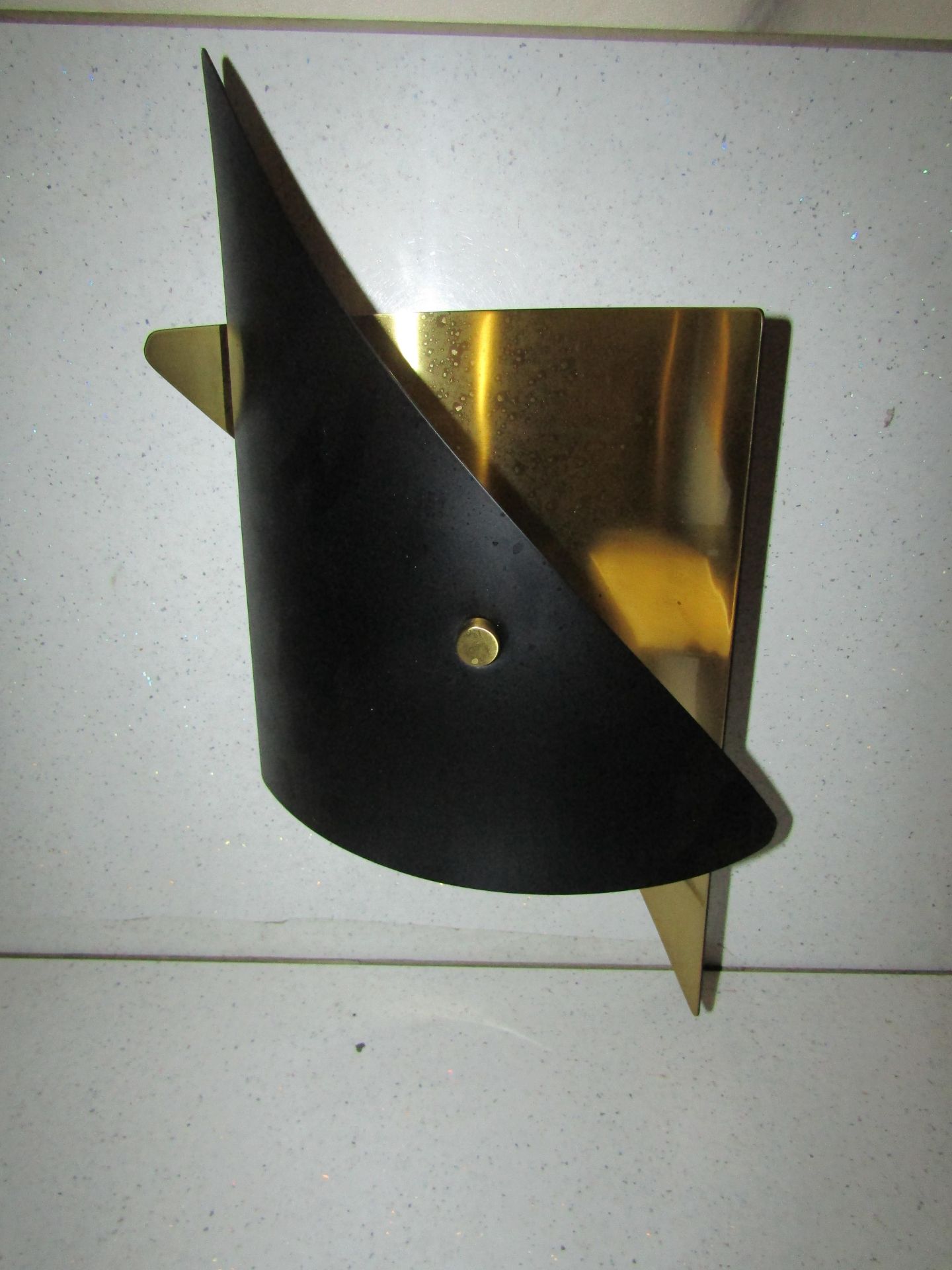 Chelsom - Matt Black & Brass Boom Wall Light - BM/56/W2 - New & Boxed.