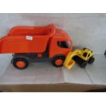 1x Large Tipper Truck - Good Condition. 1x Construction Digger - Good Condition.