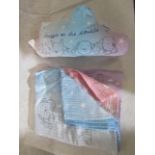 1x Cloud Cushion - Ex Sample. 1x Set of 3 Cotton Blankets - Ex Sample.