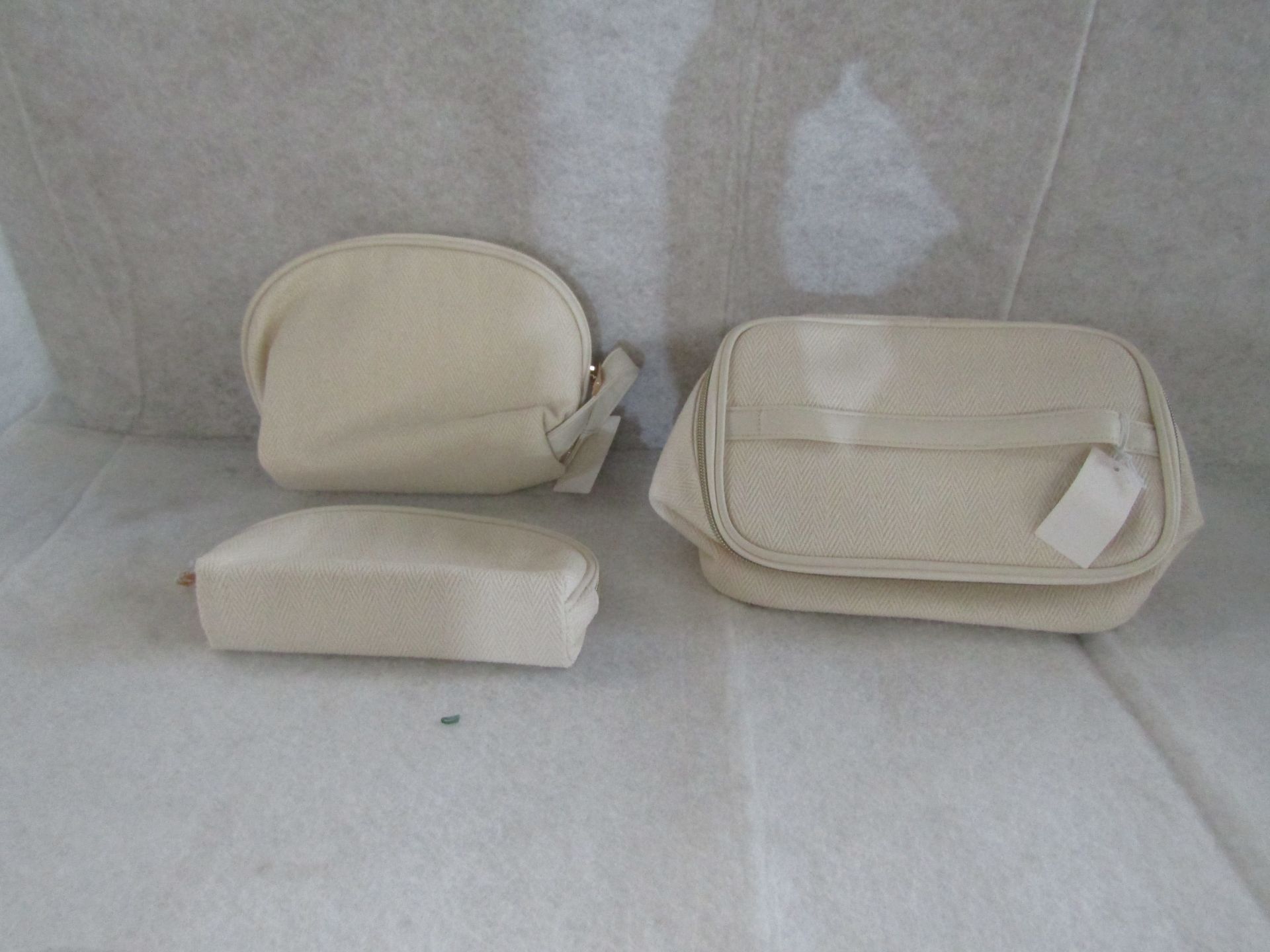 Set of 3 Makeup Bags - Good Condition.