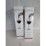 2x TheWave - Wine Purifiier & Aerator - Cures Hangovers. New & Boxed.