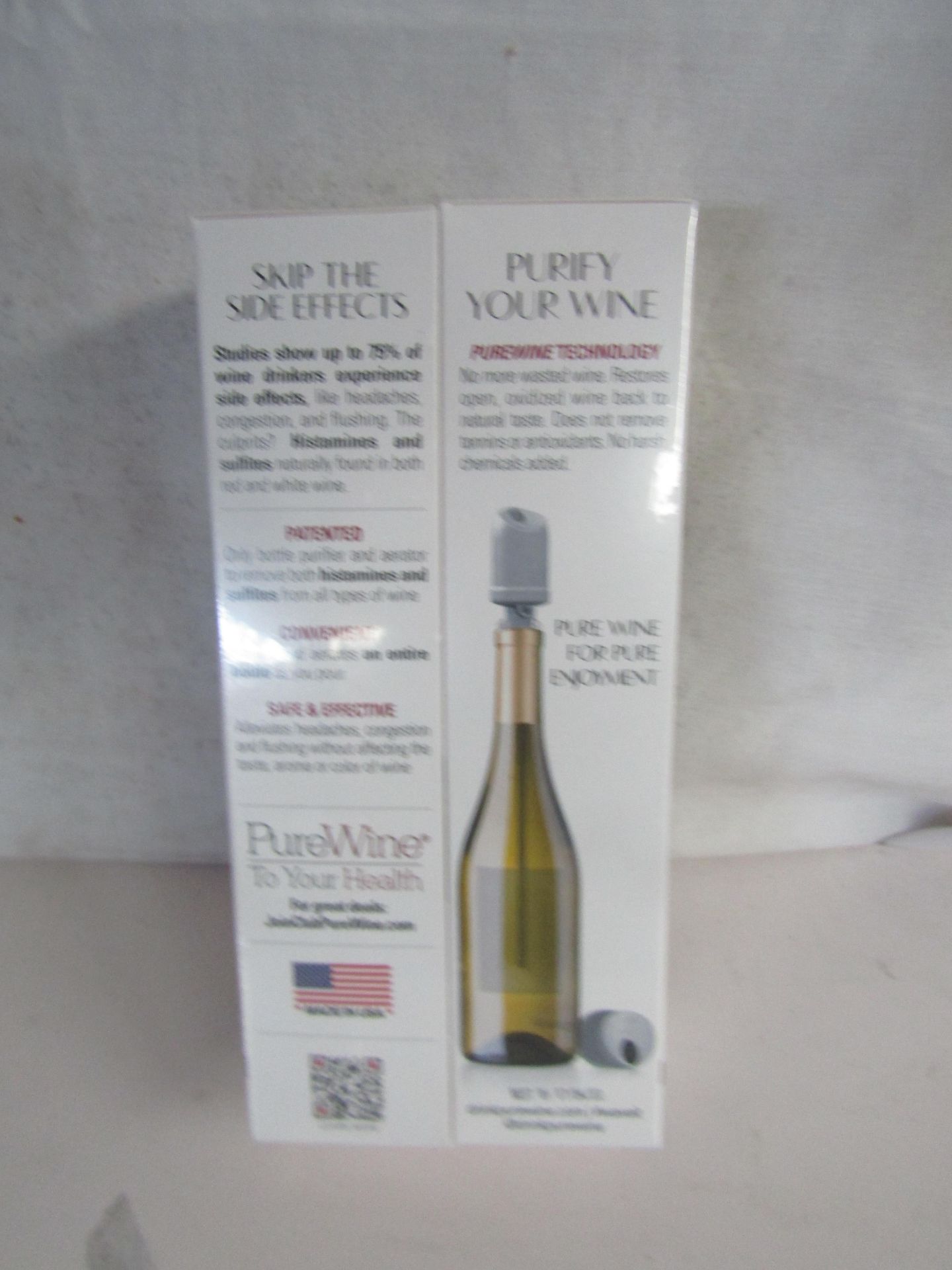 2x TheWave - Wine Purifiier & Aerator - Cures Hangovers. New & Boxed.