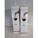 2x TheWave - Wine Purifiier & Aerator - Cures Hangovers. New & Boxed.