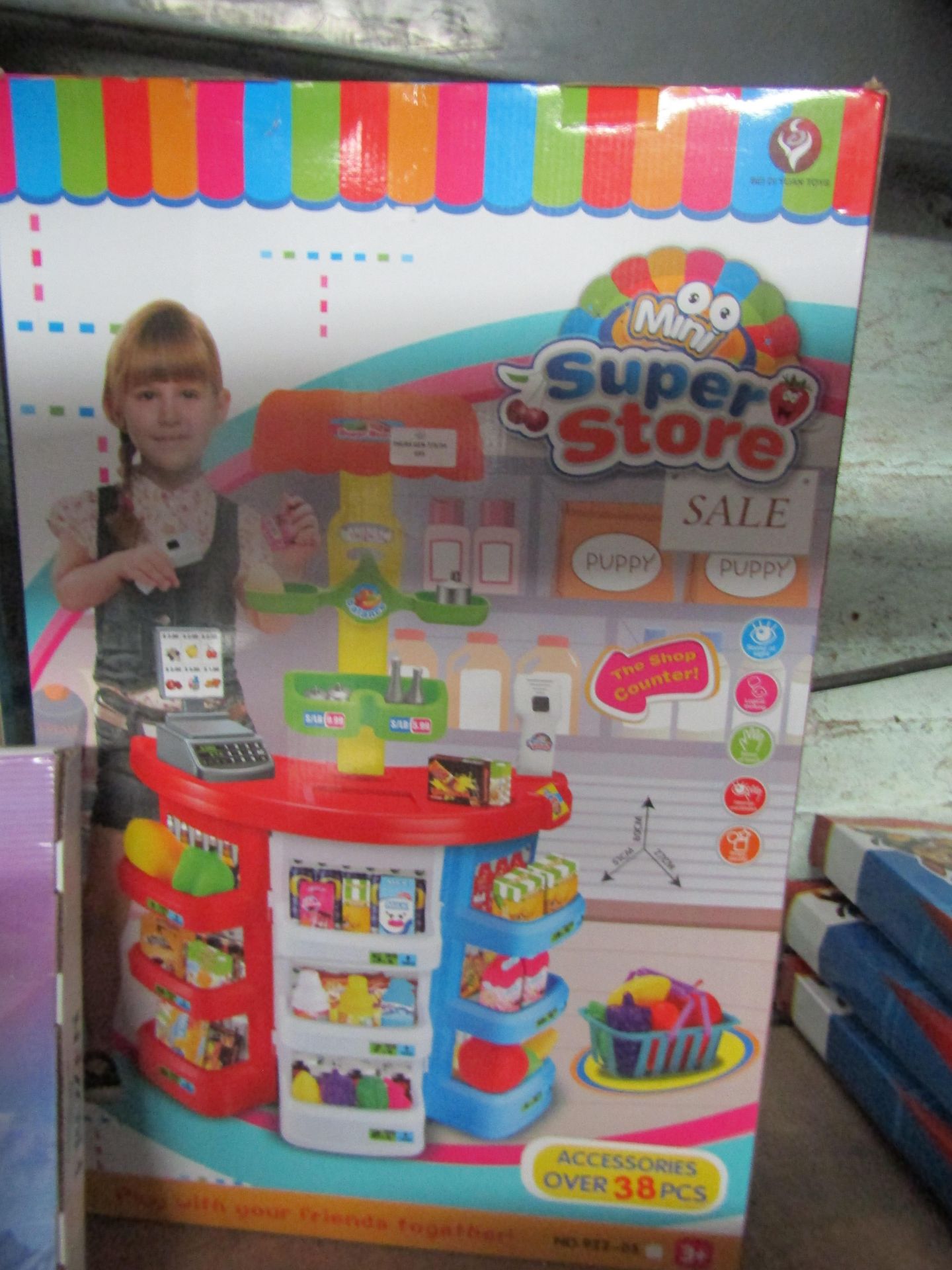 Kids Mini Super Store Shop Counter - Unchecked Show Room Sample.