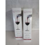 2x TheWave - Wine Purifiier & Aerator - Cures Hangovers. New & Boxed.