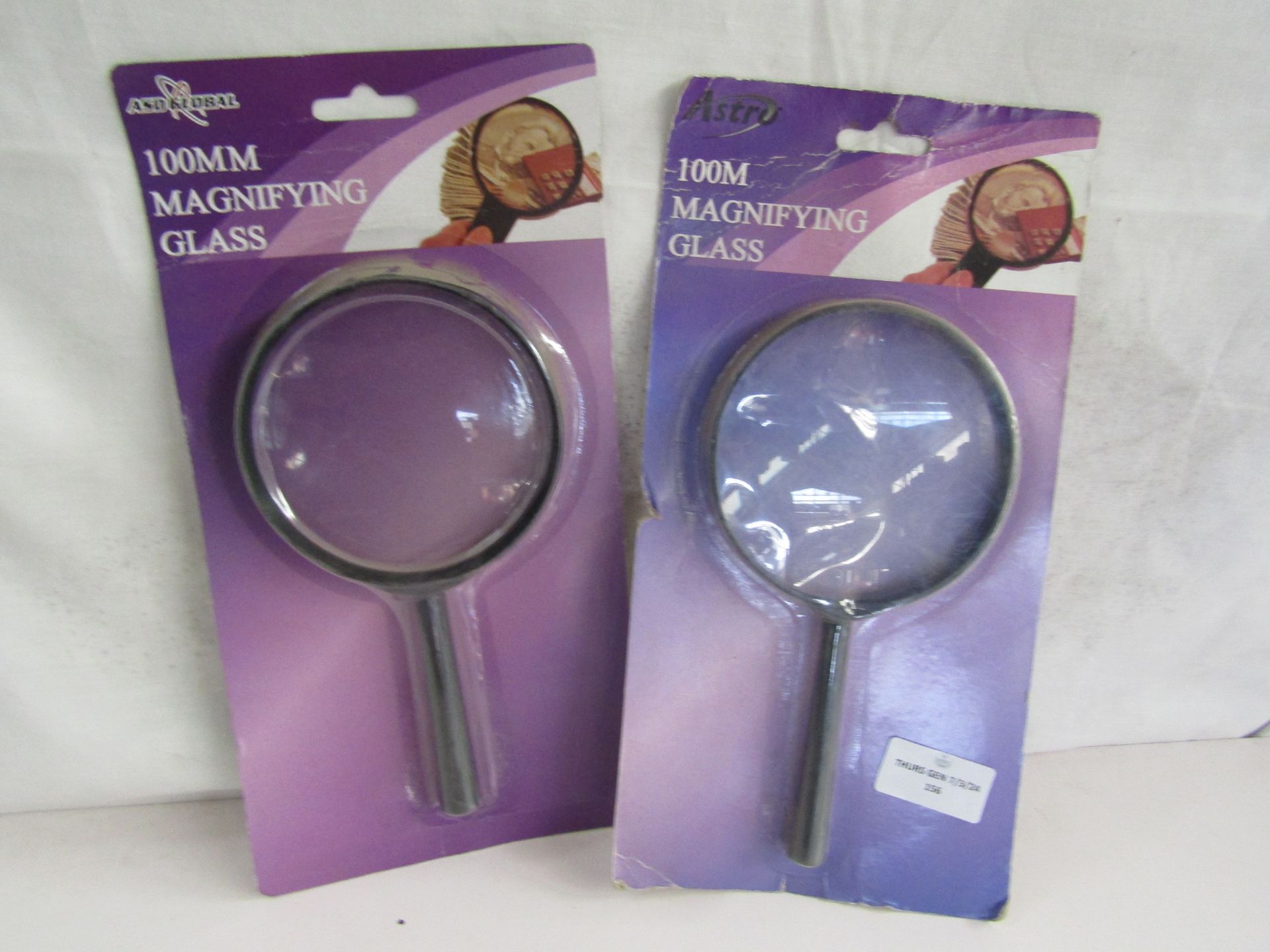 2x Astro - 100m Magnifying Glasses - Boxed.